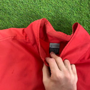 00s Nike Ombre Windbreaker Jacket + Joggers Set Red Medium