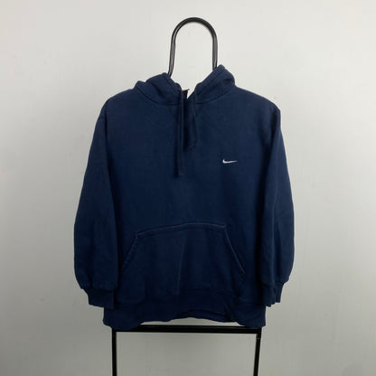 00s Nike Heavyweight Hoodie Blue Medium