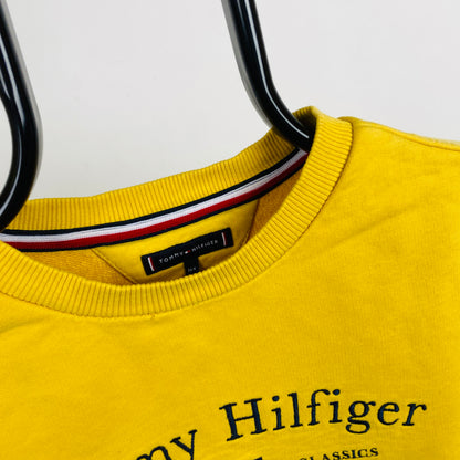 Retro Tommy Hilfiger Sweatshirt Yellow XS