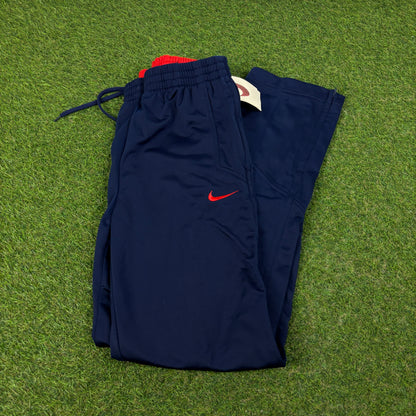 90s Nike Nylon Joggers Blue Small