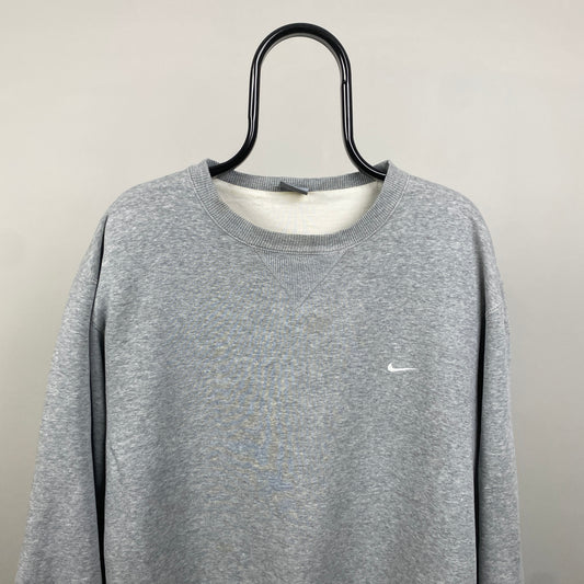 00s Nike Heavyweight Sweatshirt Grey XL