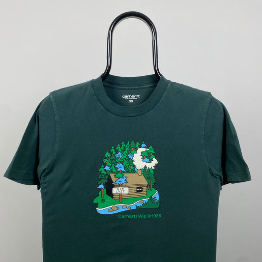 00s Carhartt T-Shirt Green XS