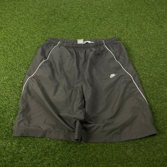 00s Nike Piping Shorts Grey Large