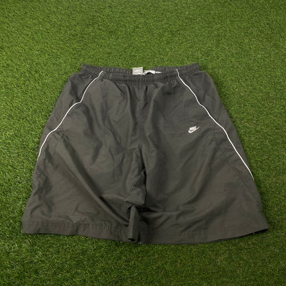 00s Nike Piping Shorts Grey Large