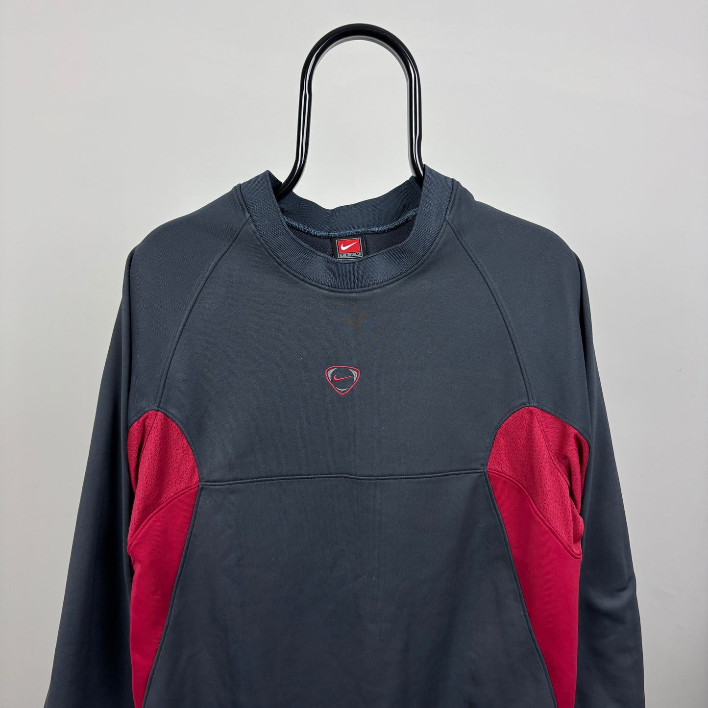 90s Nike T90 Sweatshirt Grey Small