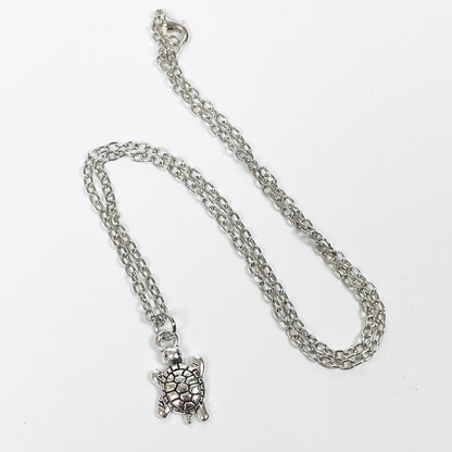 Retro Shark Necklace Chain Silver