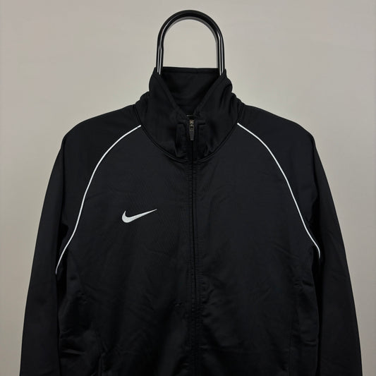 00s Nike Piping Windbreaker Jacket Black Medium