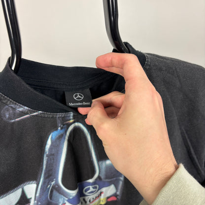 90s Mercedes F1 T-Shirt Black Medium