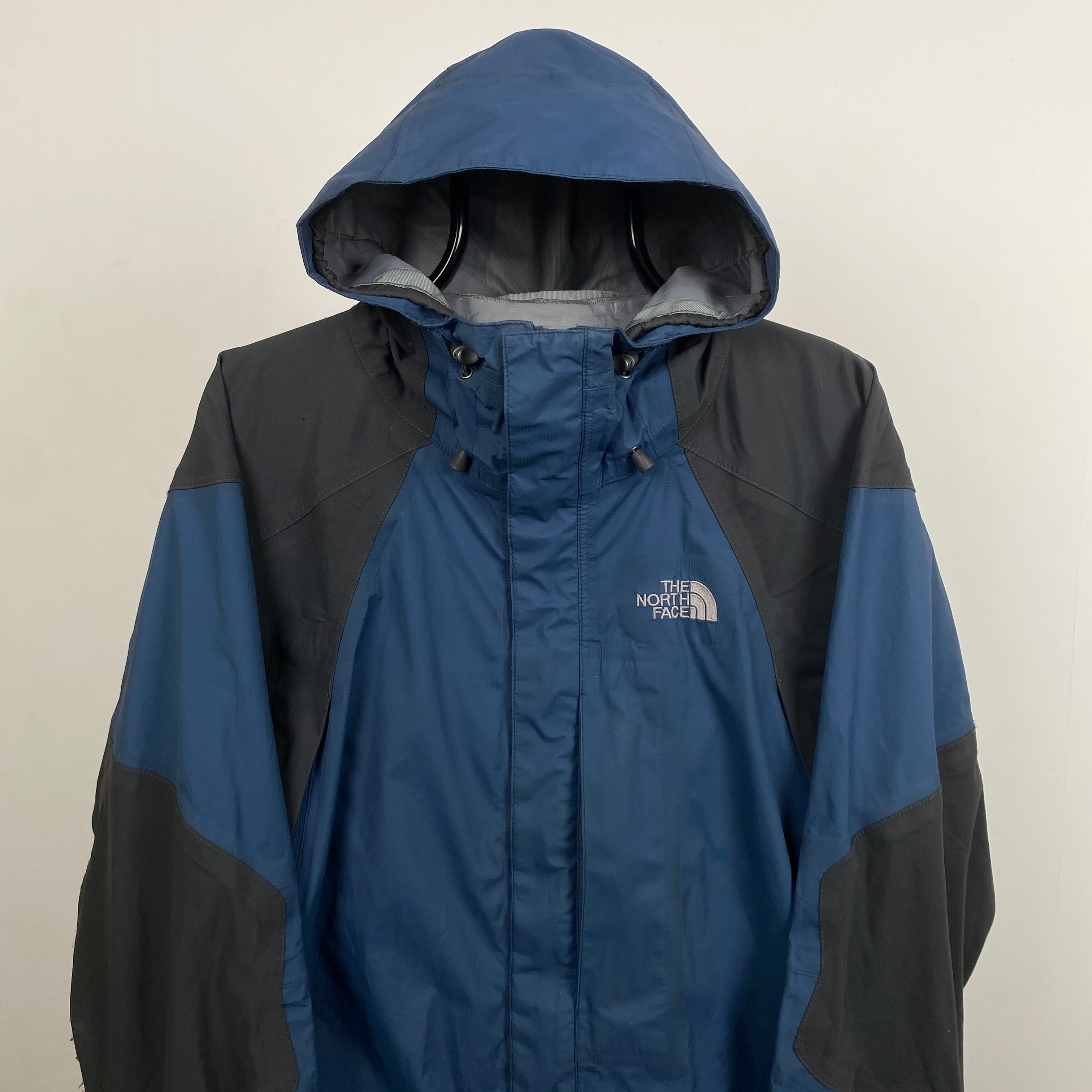 Retro The North Face HyVent Waterproof Coat Jacket Blue Small Clout Closet