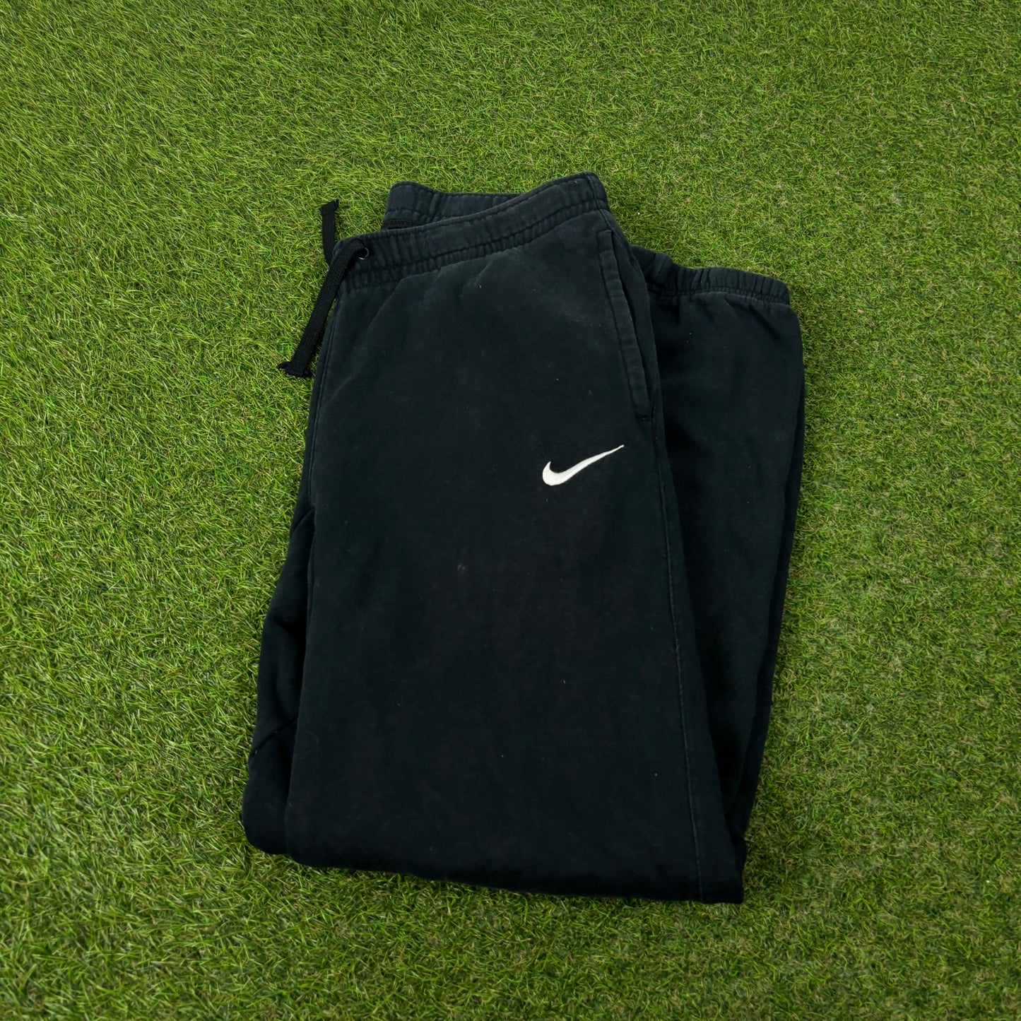00s Nike Wide Leg Cotton Joggers Blue Small