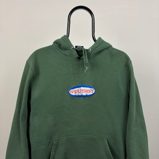 00s Stussy Hoodie Green Medium