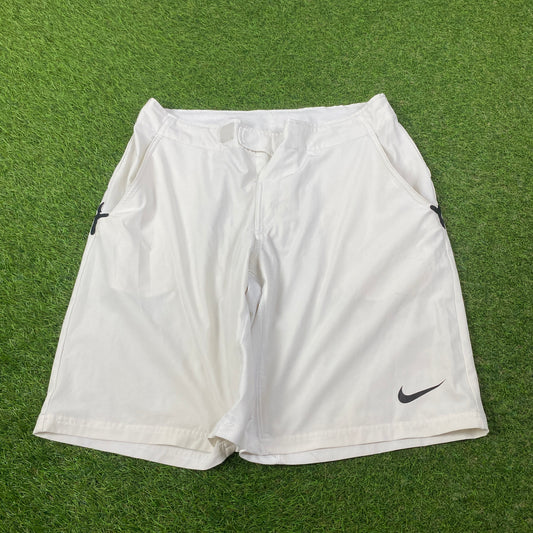 00s Nike Tech Shorts White Medium