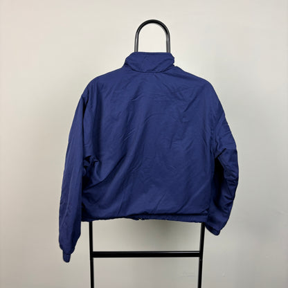 90s Nike Challenge Court Windbreaker Jacket Blue Women’s Small