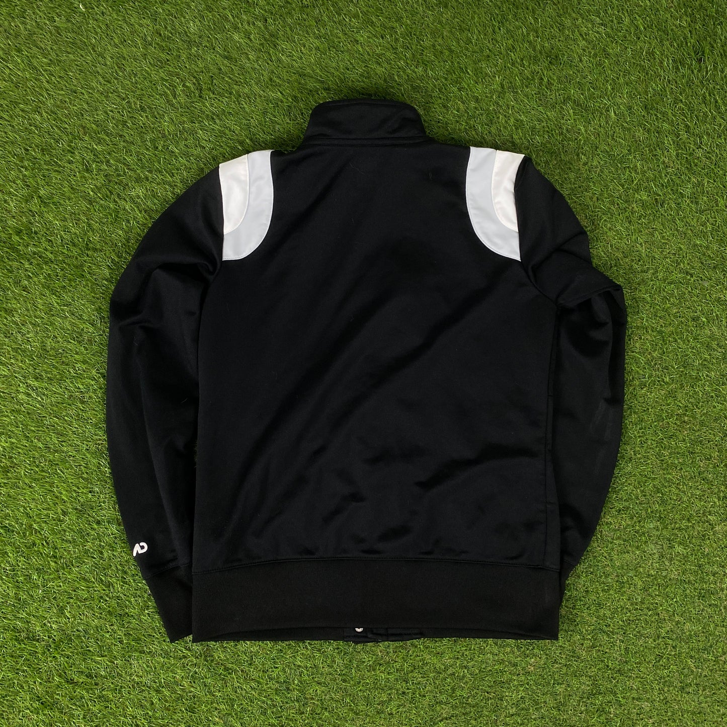 00s Nike Windbreaker Jacket + Joggers Set Black Medium