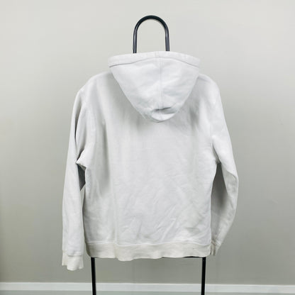 Retro 00s Stussy Hoodie White Large