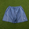90s Nike Piping Shorts Blue Large
