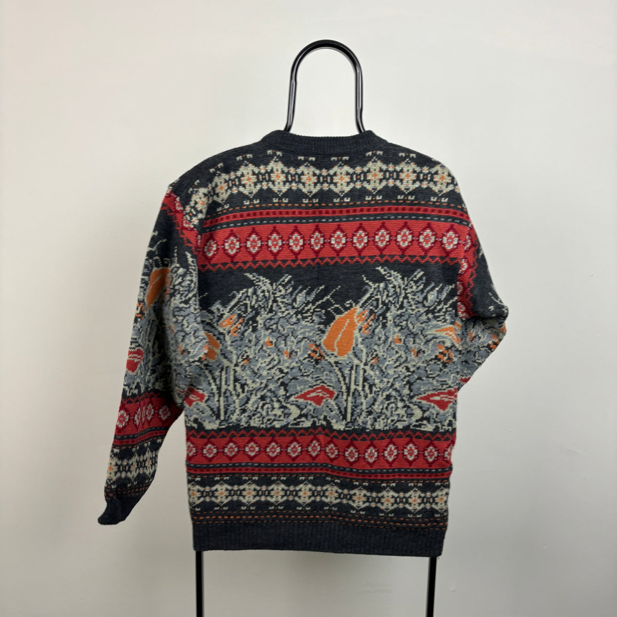 90s Knitwear Sweater Sweatshirt Red Large