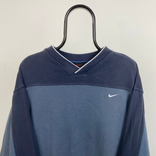 90s Nike Sweatshirt Blue XXL