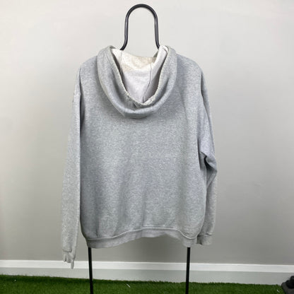 00s Adidas Hoodie Grey Large