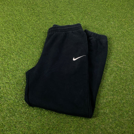 00s Nike Wide Leg Cotton Joggers Black Medium