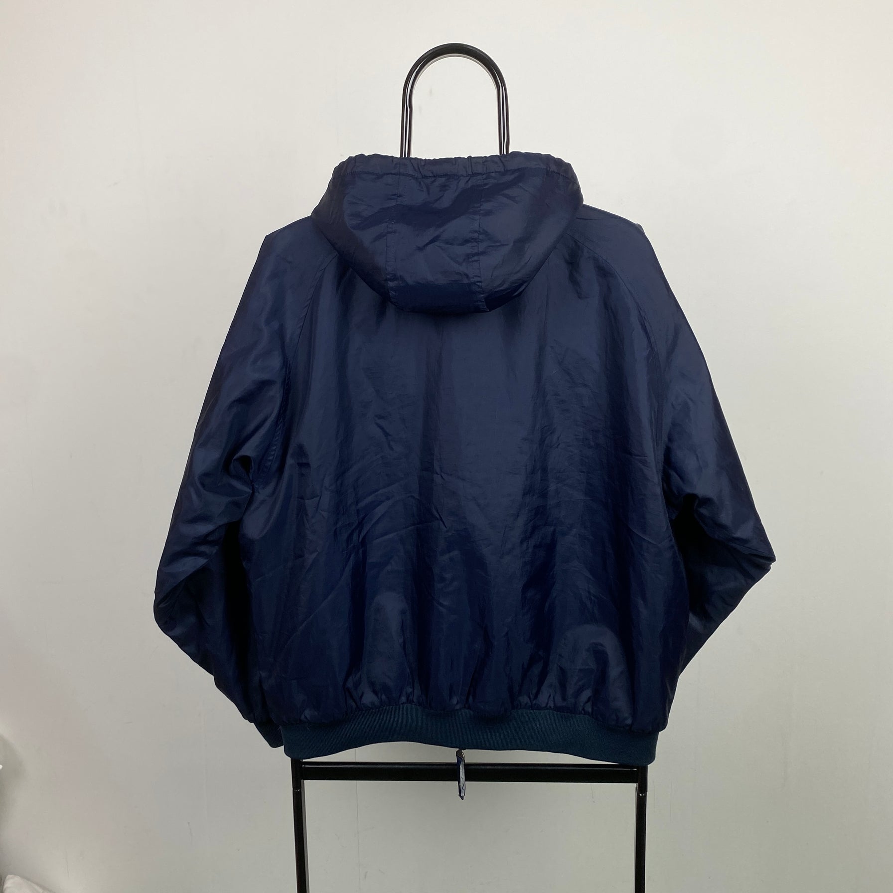 00s Nike Reversible Fleece Puffer Jacket Blue Medium