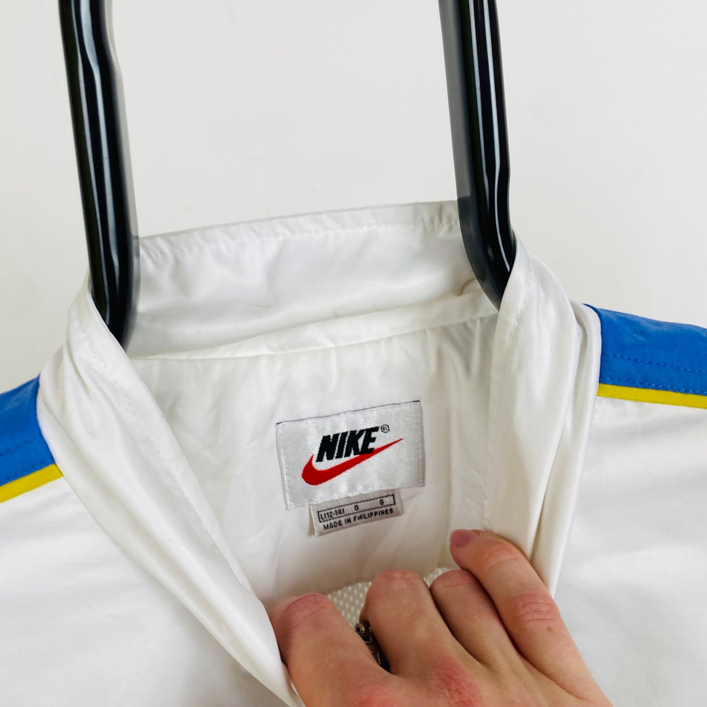 90s Nike Challenge Court Windbreaker Jacket White Large