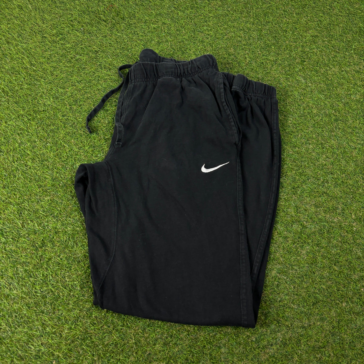 00s Nike Wide Leg Cotton Joggers Black Medium