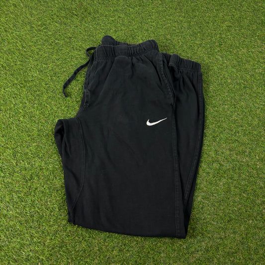 00s Nike Wide Leg Cotton Joggers Black Medium