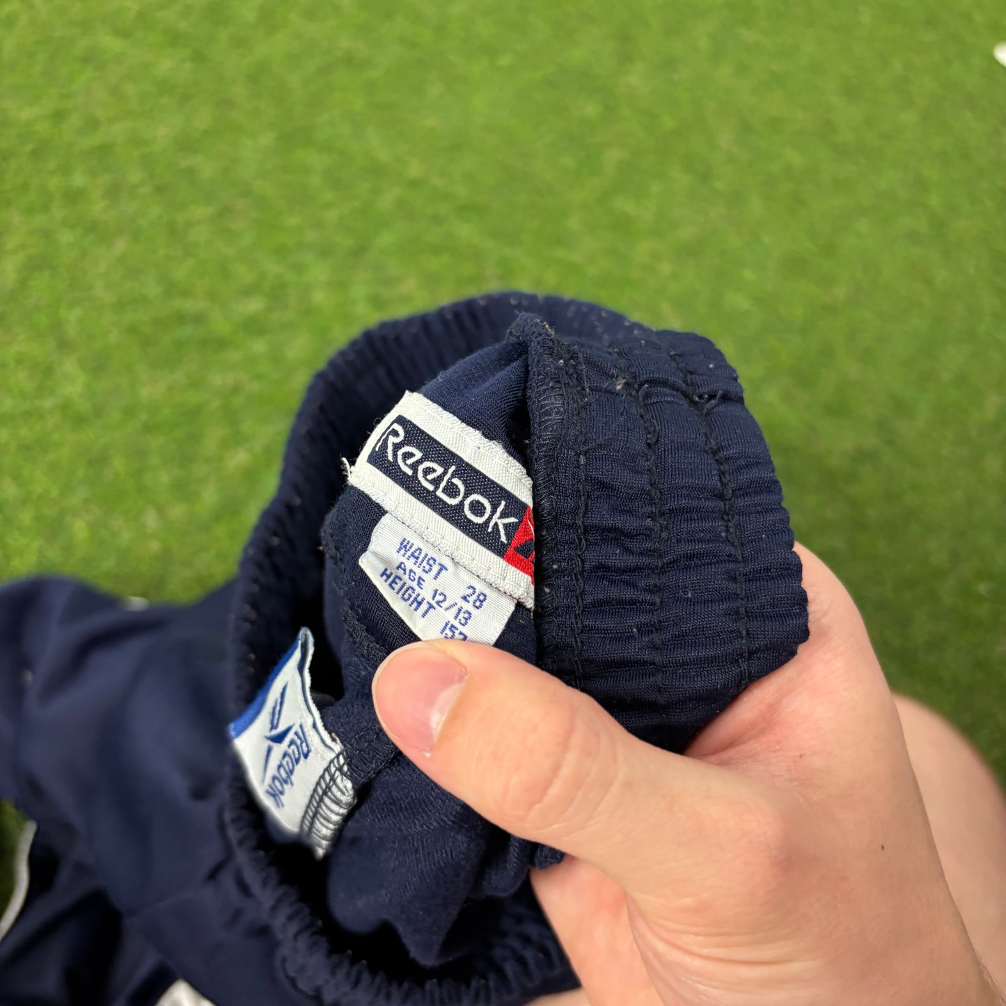 90s Reebok Popper Joggers Blue Small