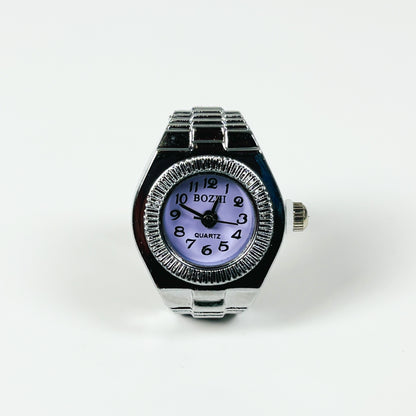 Watch Ring Adjustable Purple