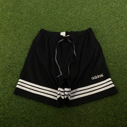 90s Adidas Football Shorts Black Medium