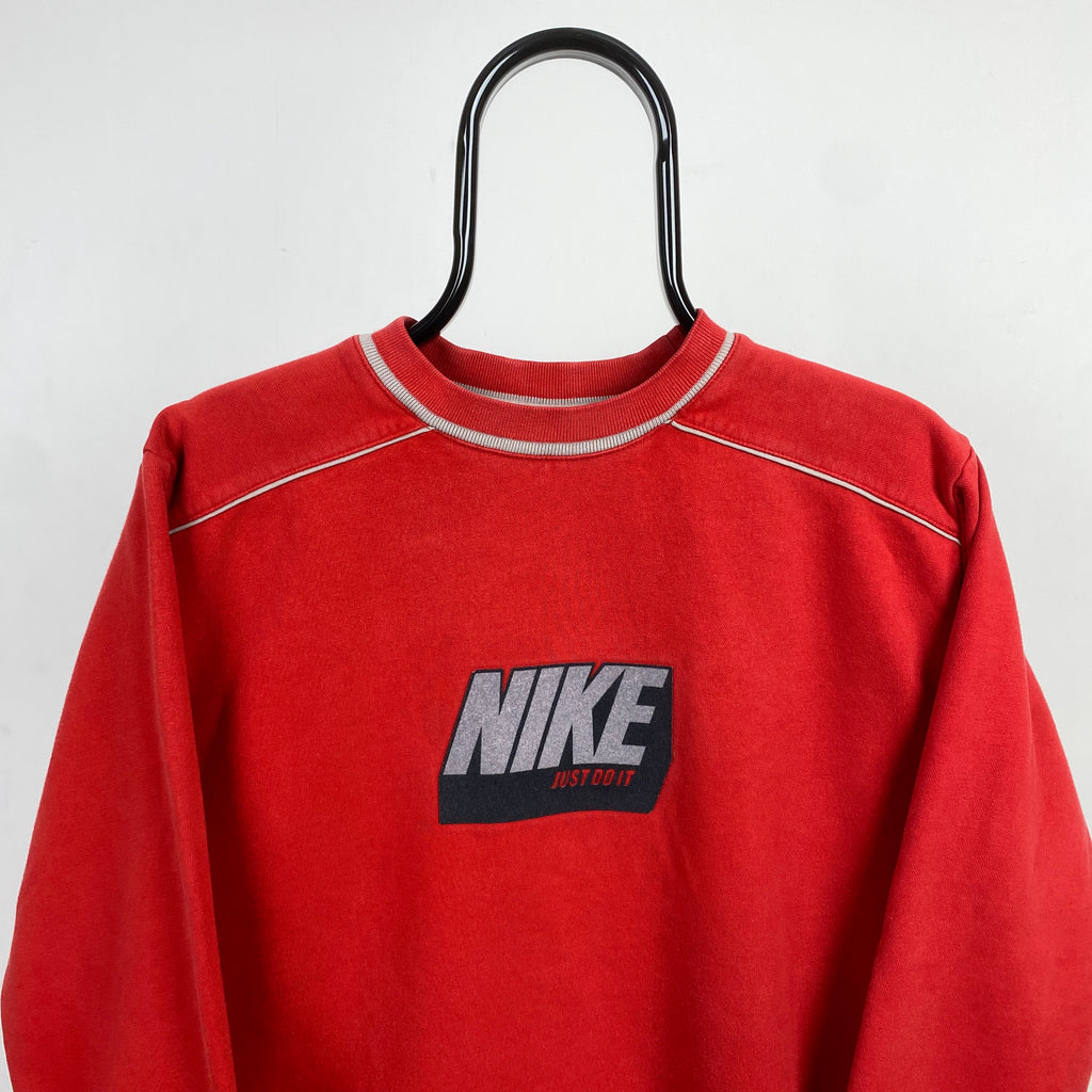 00s Nike Sweatshirt Red XS