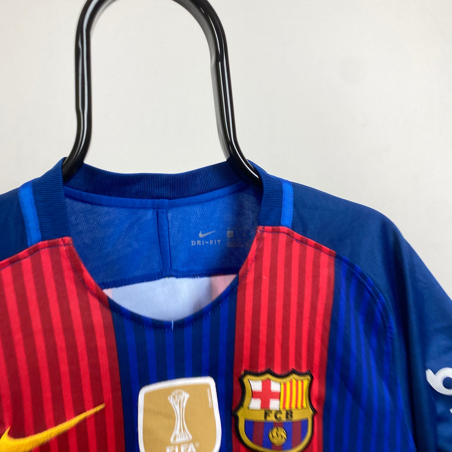 Retro Barcelona Fan Shirt Football Shirt T-Shirt Blue XL
