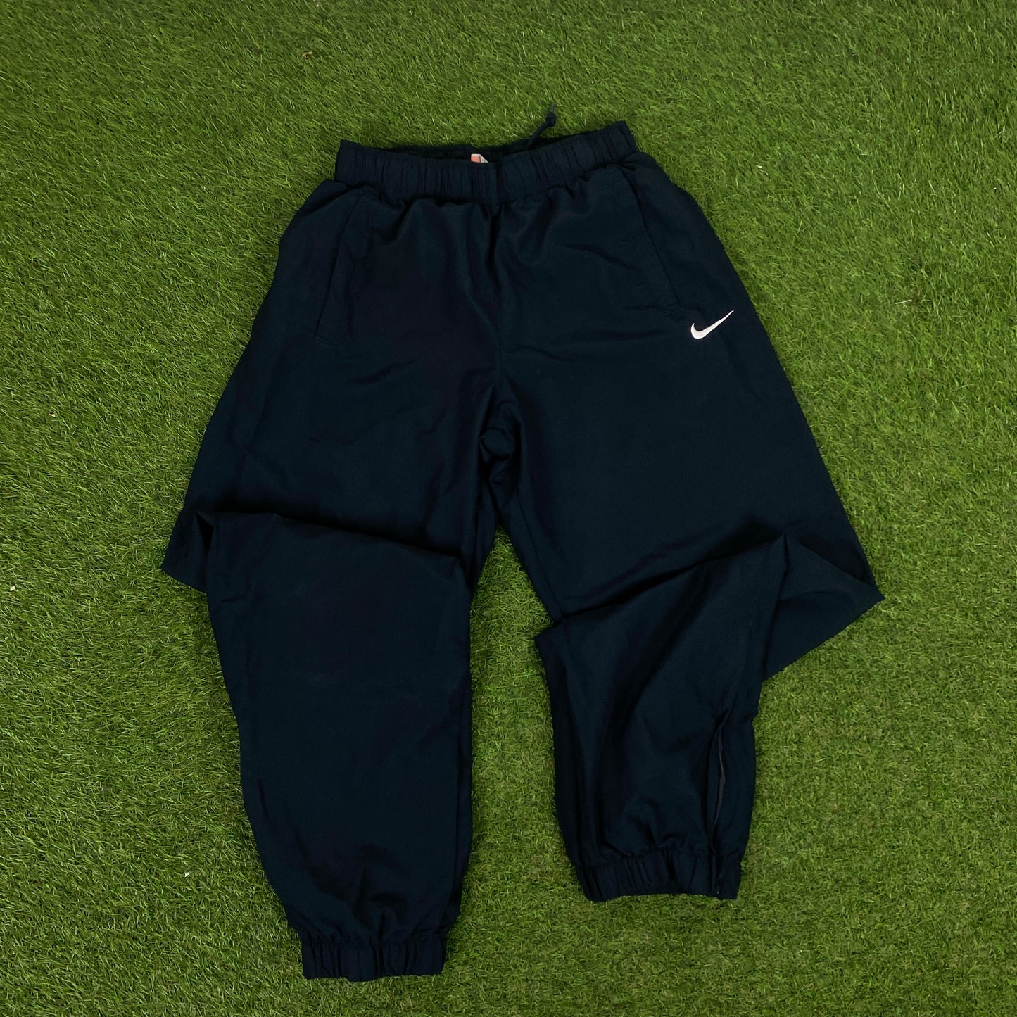 00s Nike Piping Tracksuit Jacket + Joggers Set Blue Large