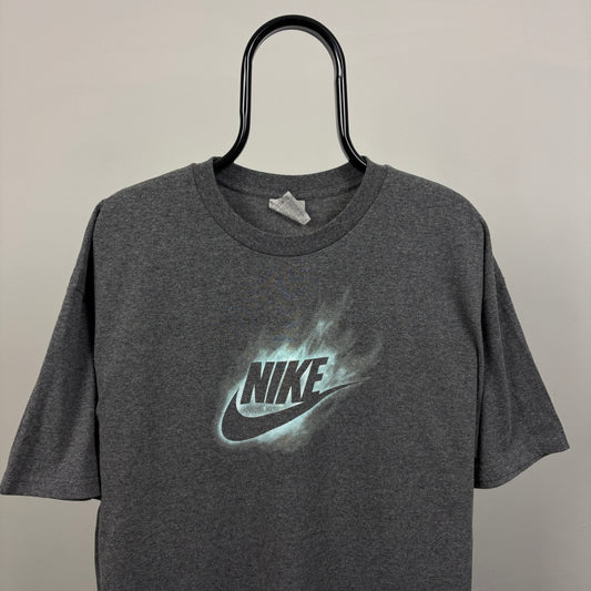 00s Nike Flame T-Shirt Grey XL