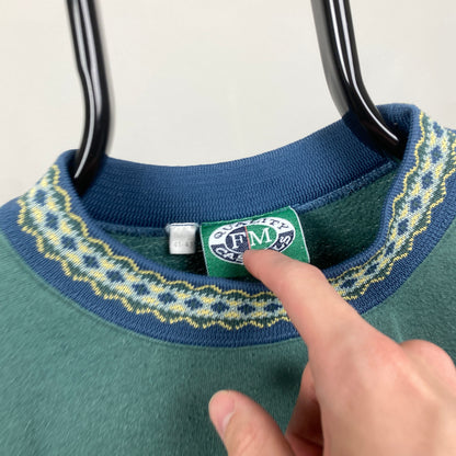 90s Portland Bay Sweatshirt Green Large