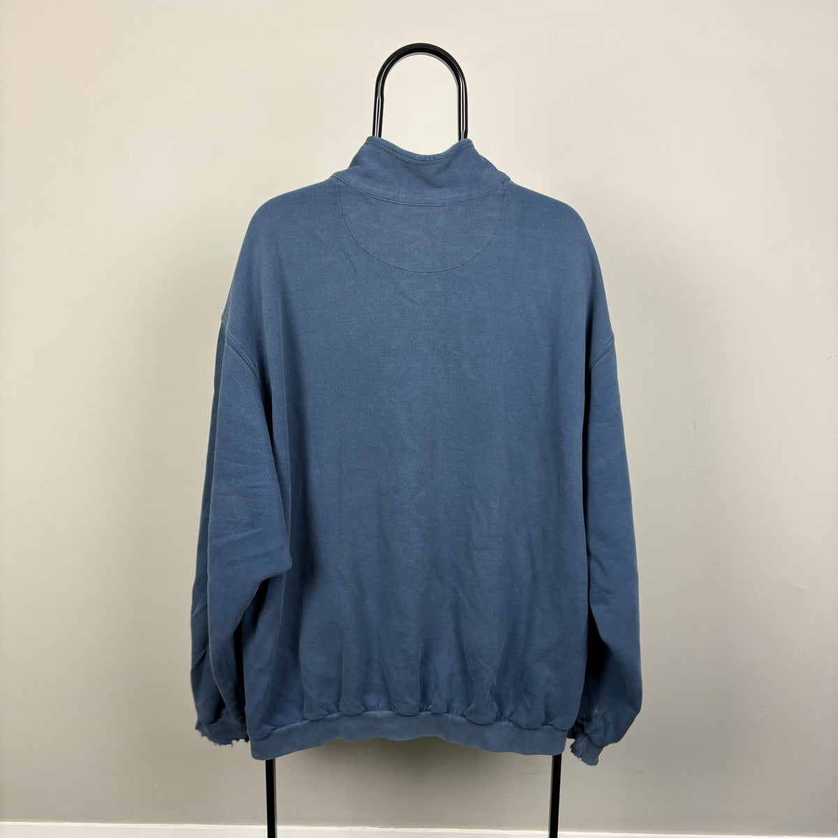 90s Nike Challenge Court 1/4 Zip Sweatshirt Blue XL