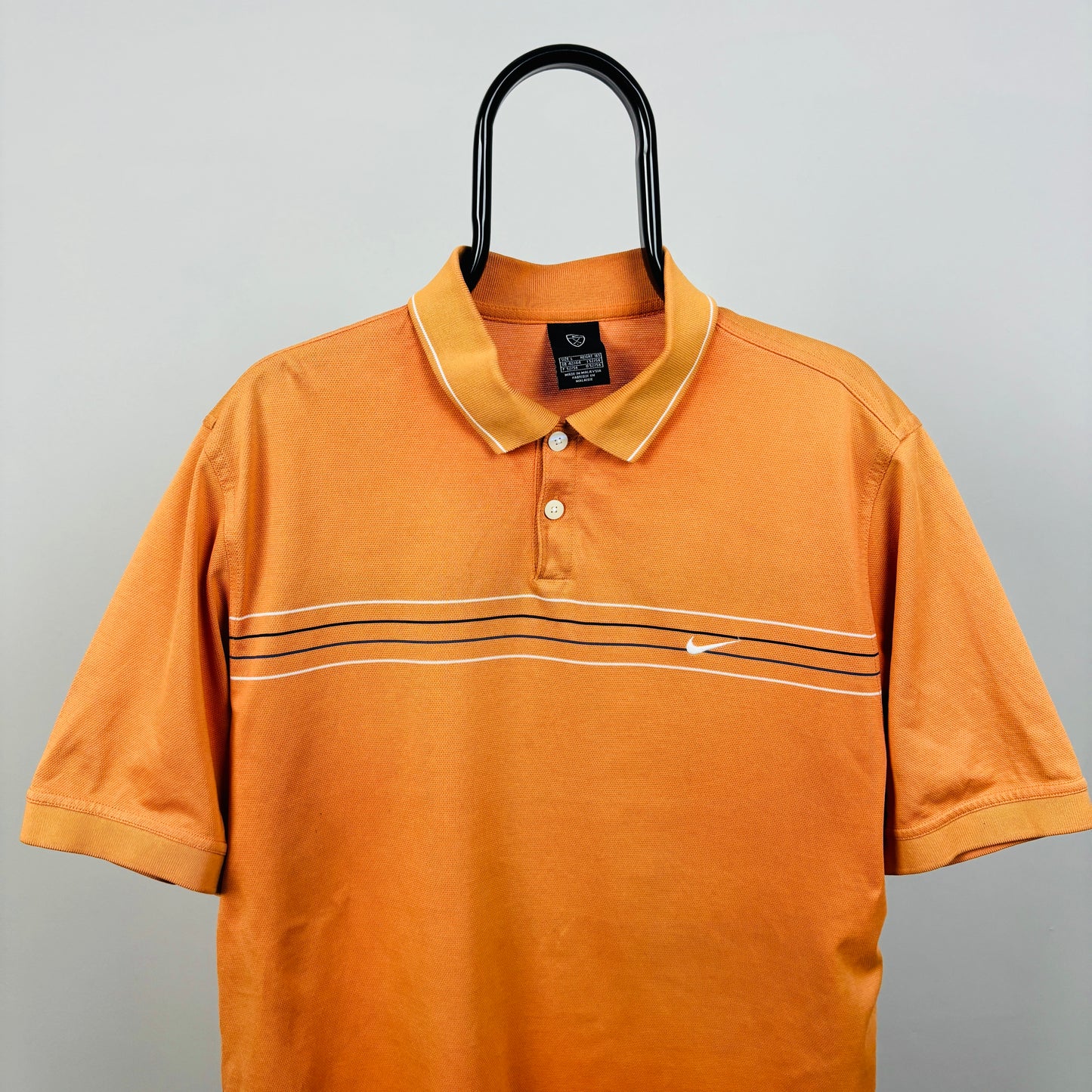 00s Nike Golf Polo Shirt T-Shirt Orange Large