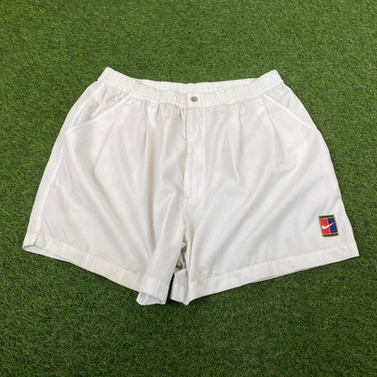 90s Nike Challenge Court Tennis Shorts White XL