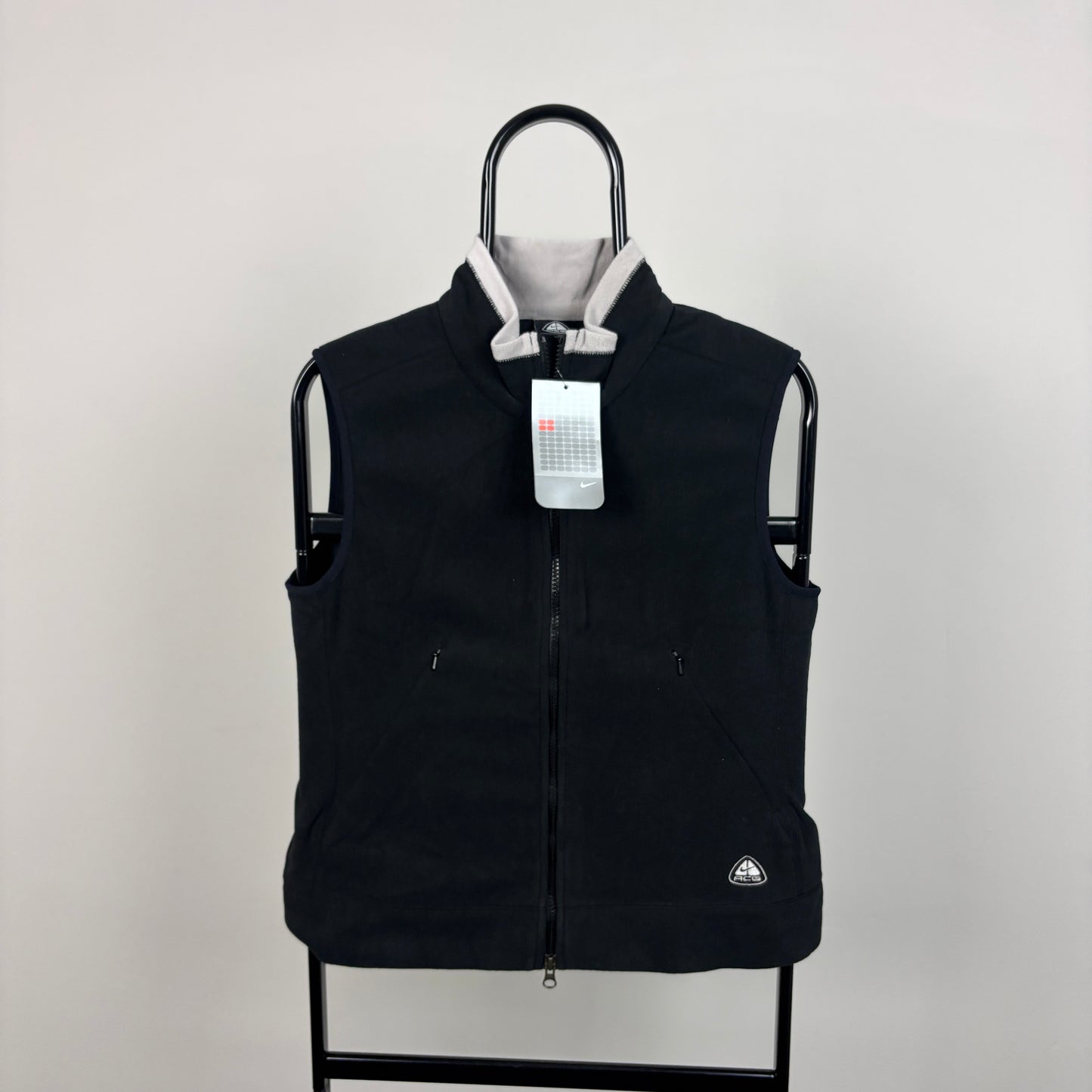 00s Nike ACG Fleece Gilet Jacket Black Medium