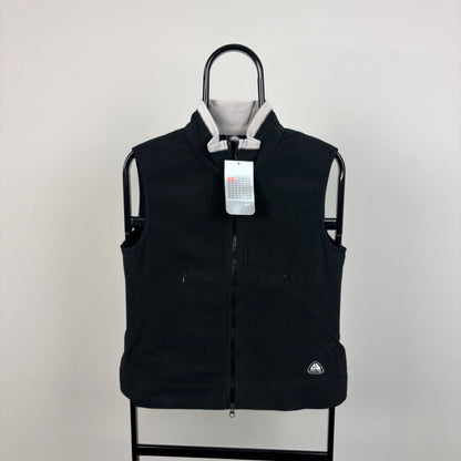 00s Nike ACG Fleece Gilet Jacket Black Medium