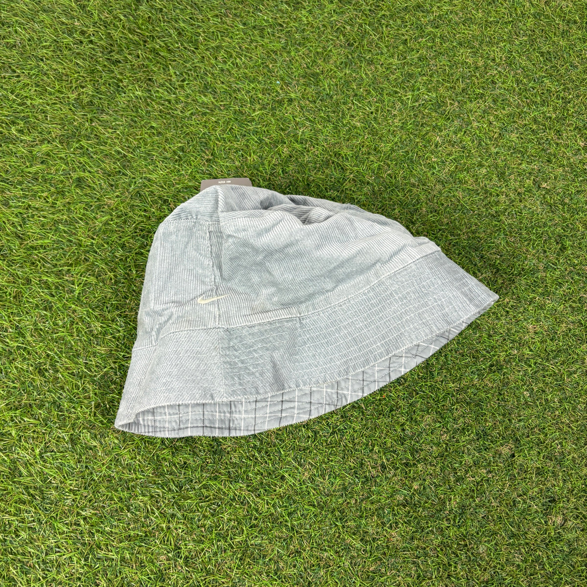 00s Nike Reversible Plaid Bucket Hat Blue