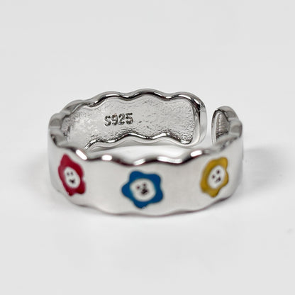 Dainty Flower Ring .925 Silver