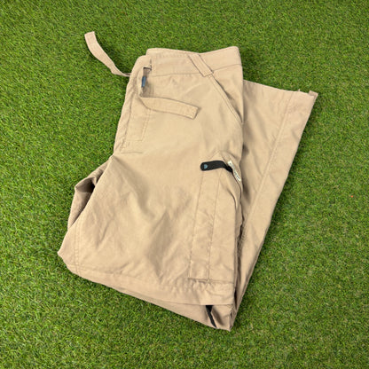 00s Nike ACG Zip Off Cargo Trousers Joggers Brown Small