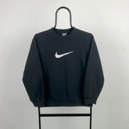 00s Nike Swoosh Sweatshirt Black XS