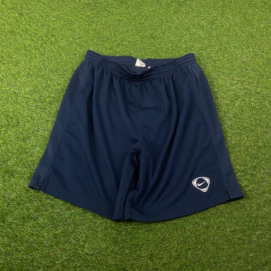 00s Nike Football Shorts Blue Medium