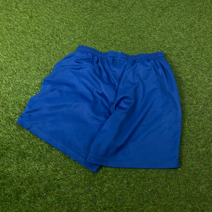 00s Nike Football Shorts Blue Large