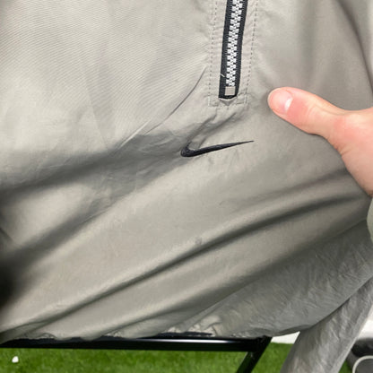 90s Nike ACG Packable Windbreaker Jacket Grey Medium