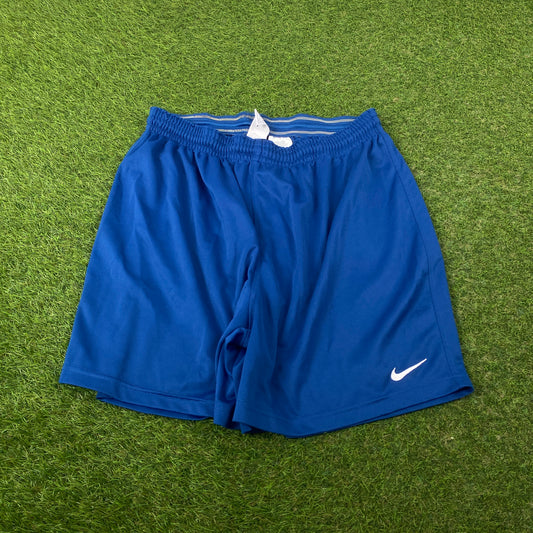 00s Nike Football Shorts Blue XL