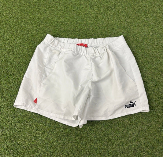 00s Puma Shorts White Medium